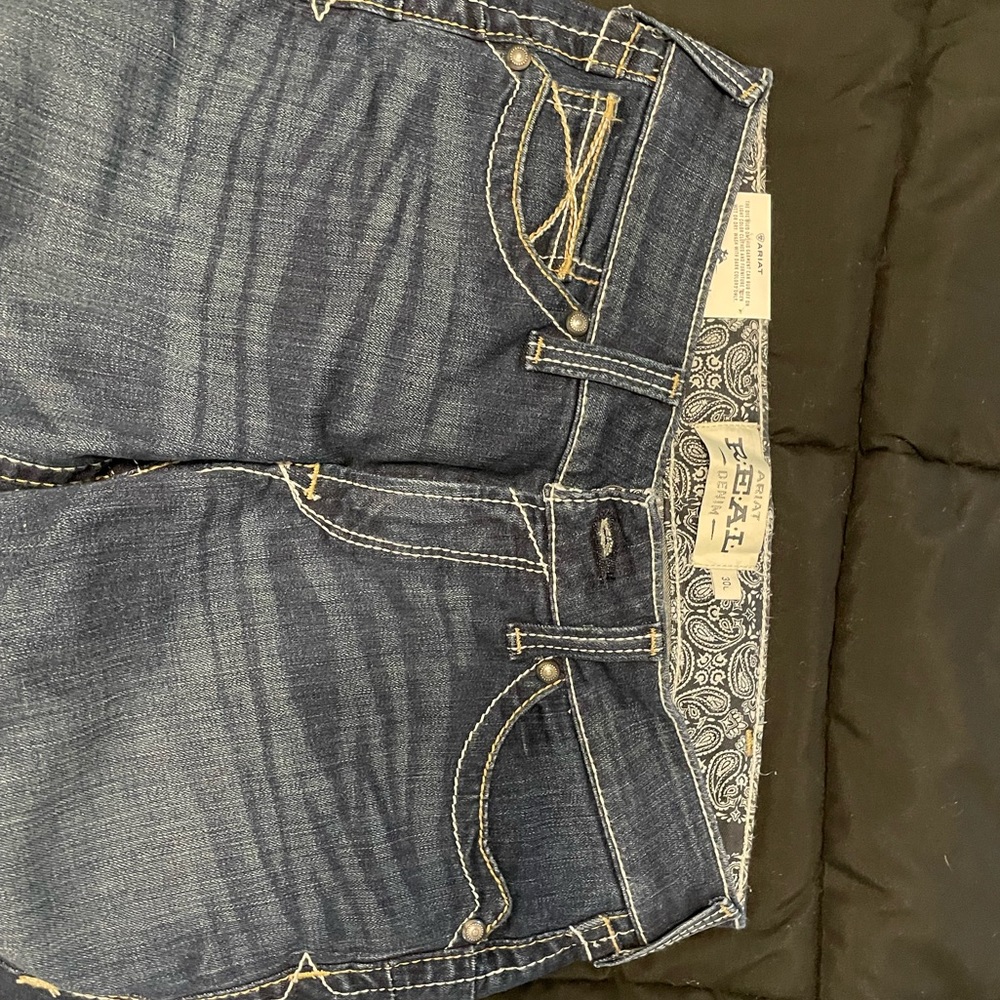 Ariat Real Denim, Mid Rise • Boot Cut, Size 30L